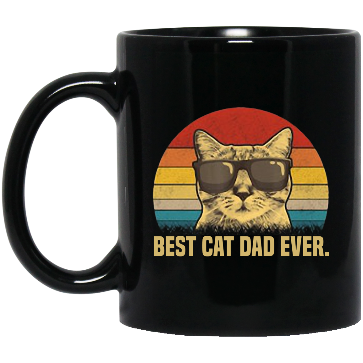 Vintage Best Cat Dad Ever Mug Cat Daddy Father T Men Amazetees 7422