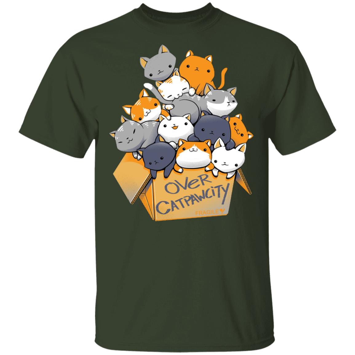 Over Catpawcity Cat Lover Shirts - AmazeTees - Trending Shirts For Everyone