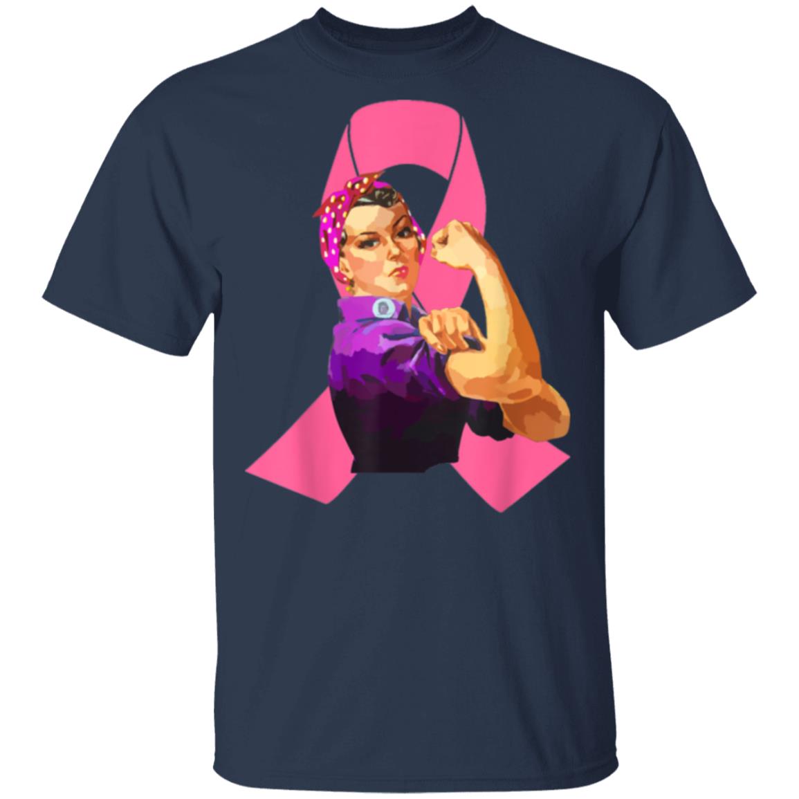 rosie the riveter breast cancer shirt