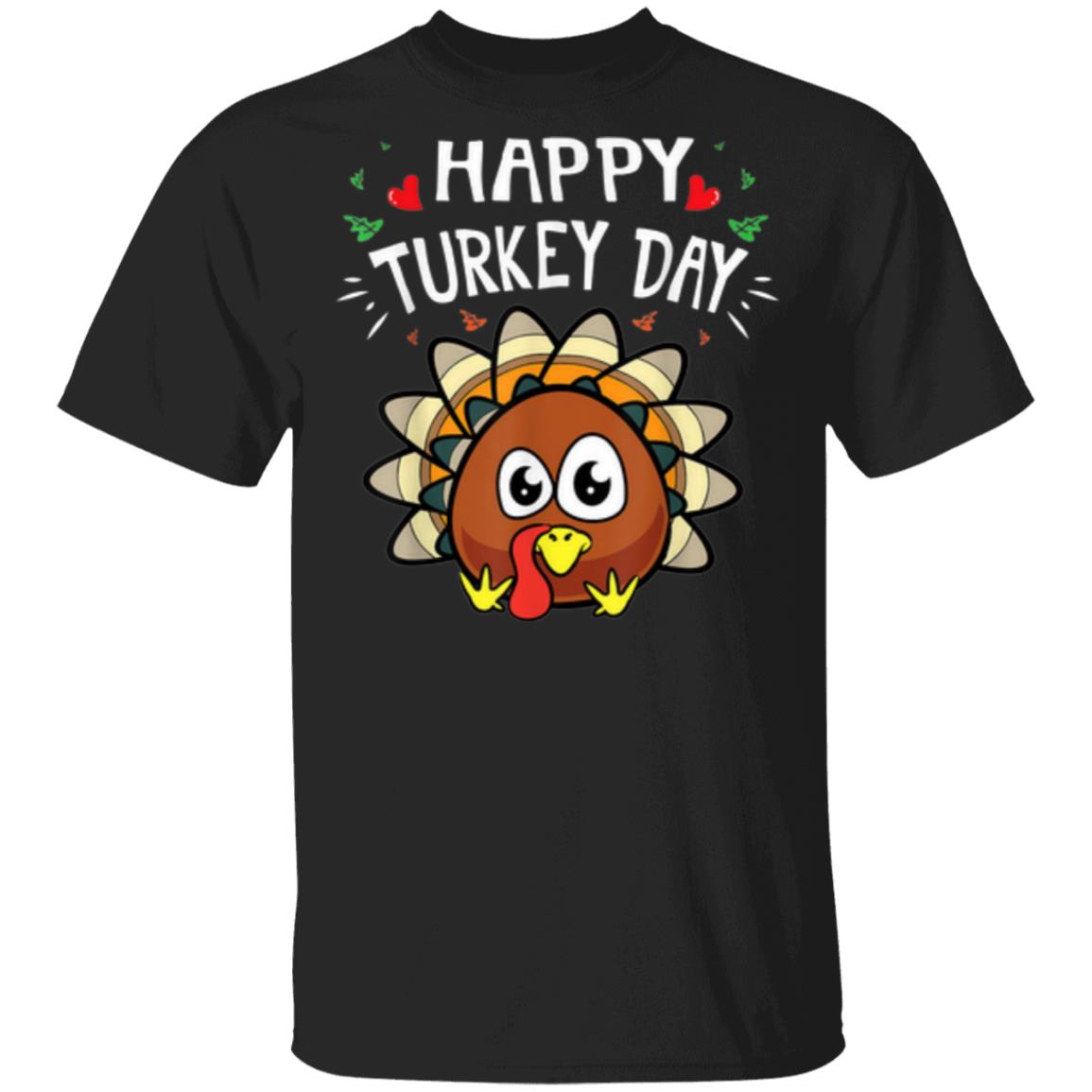 official-happy-turkey-day-cute-thanksgiving-quotes-sayings-gift-shirt