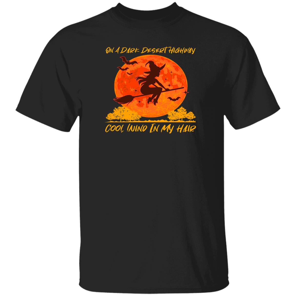 Halloween Witch On A Dark Desert Highway Shirts Amazetees