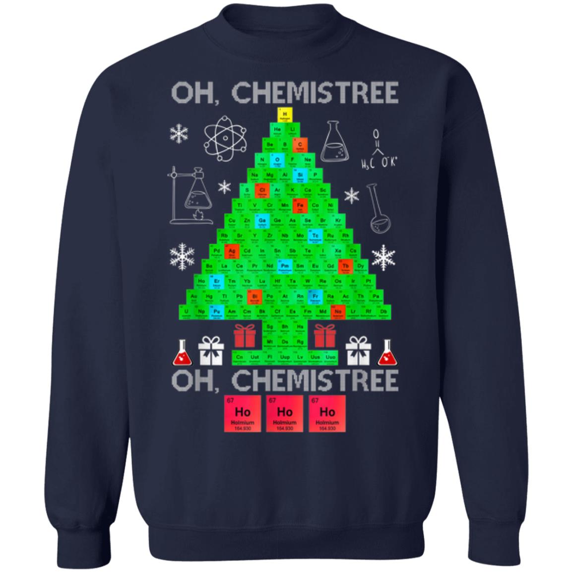 Oh Chemist Tree Chemistree Funny Science Chemistry Christmas sweater ...