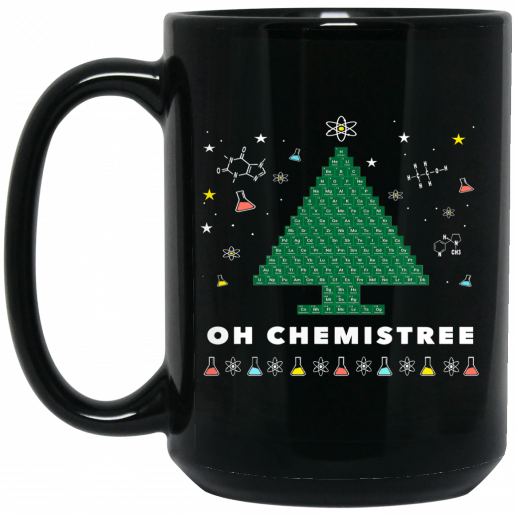 periodic table christmas tree t shirt