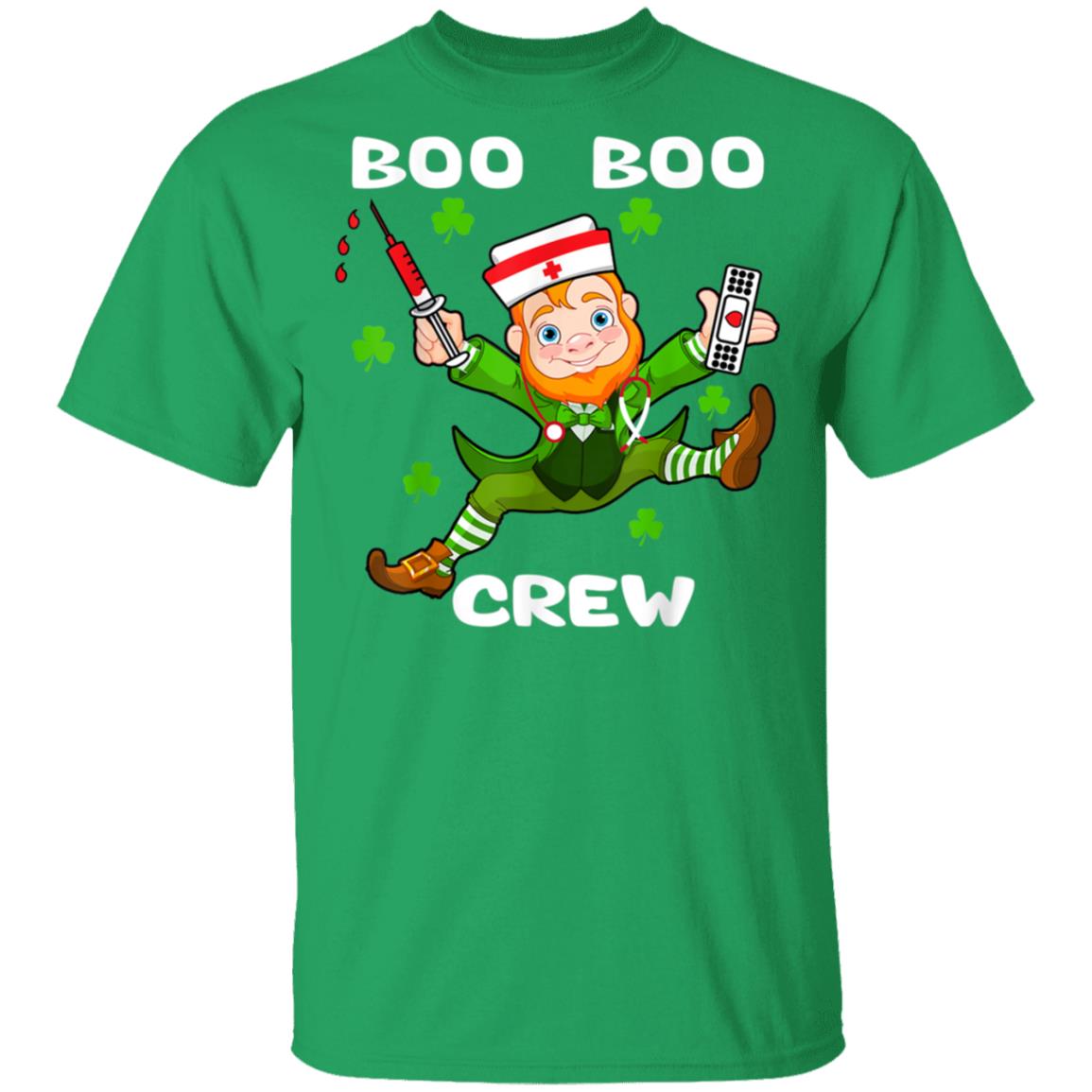 St Patricks day boo boo crew nurse leprechaun funny nurse tee shirt ...