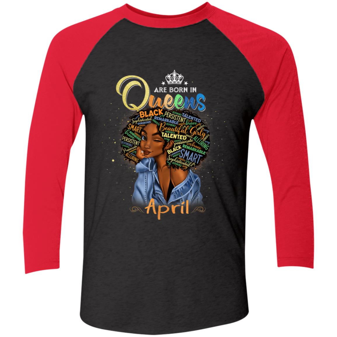 African American April Birthday Gift April Queens Shirt - Amazetees