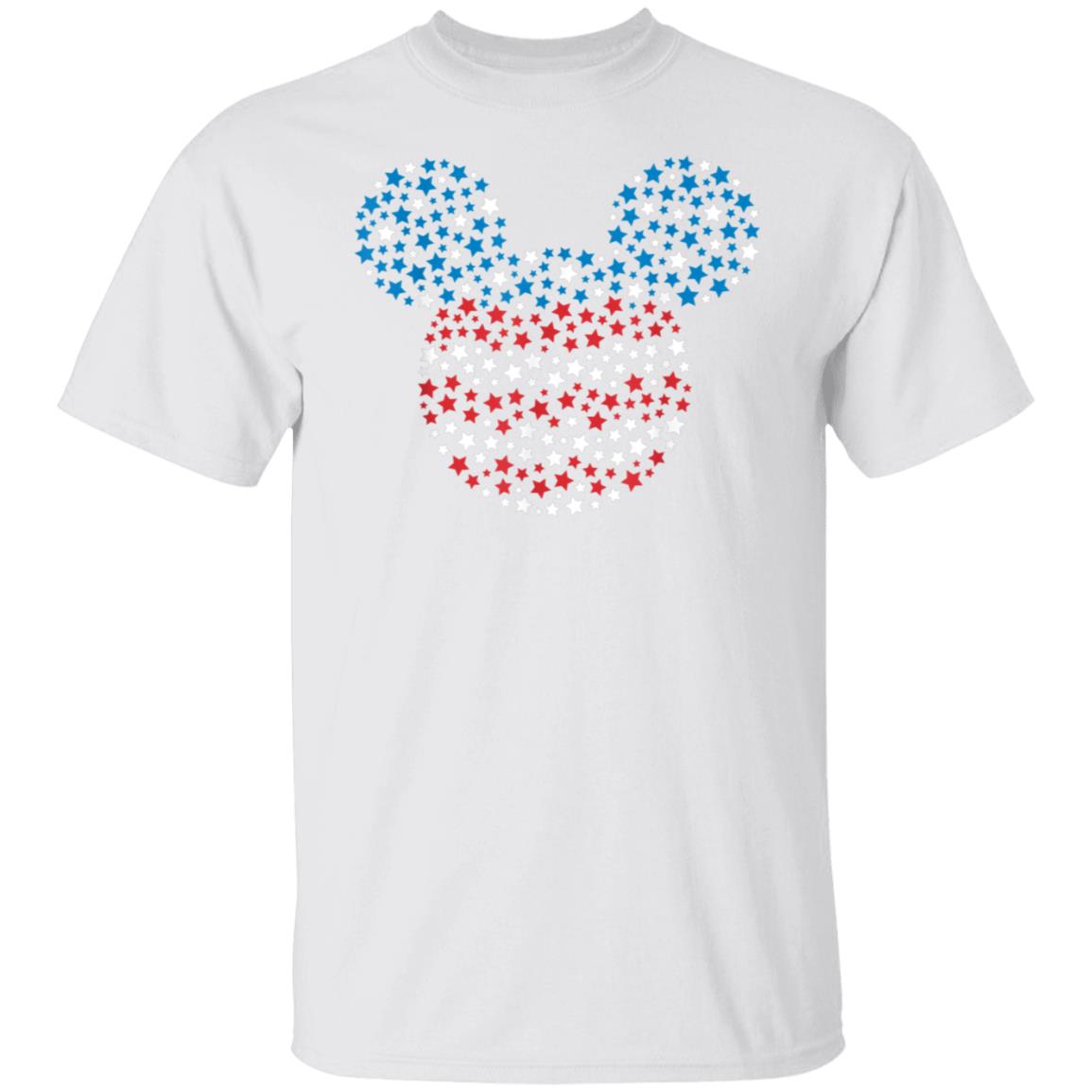 Mickey Mouse Red White and Blue Stars T-Shirt