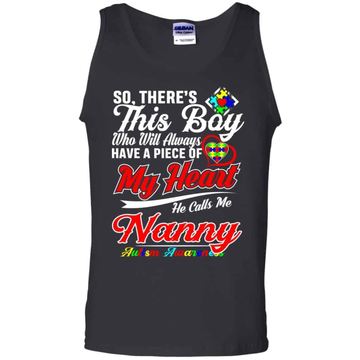So This Boy Call Me Nanny - Autism Awareness T-Shirt - Amazetees