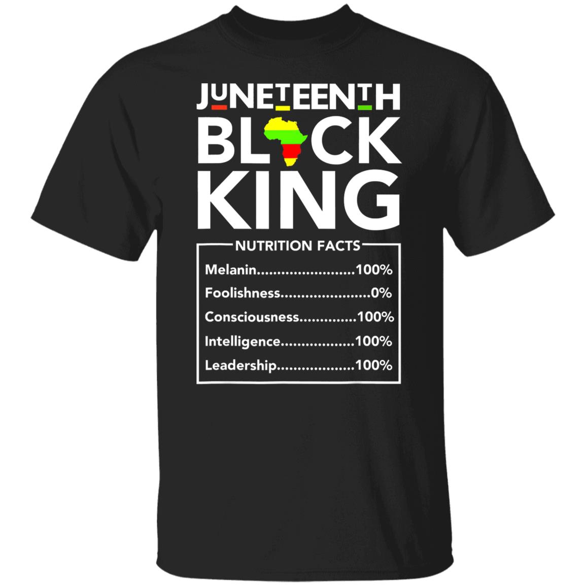 Juneteenth Black King Melanin Dad Fathers Day Men Father Fun T-Shirt
