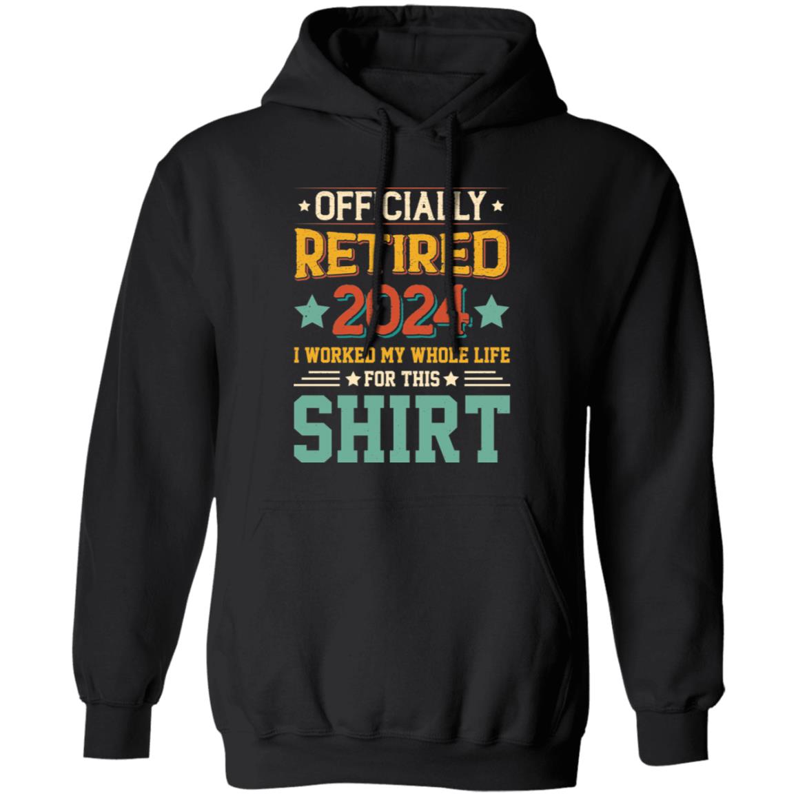 Officially Retired 2024 T Shirt Funny Retirement Him Gifts for